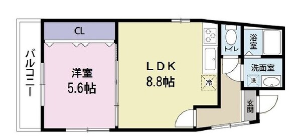 タウンコート市川2丁目の物件間取画像